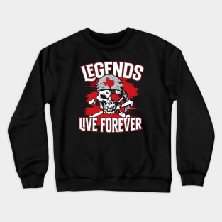 Legends Live Forever // Lubbock Texas Pirate Crewneck Sweatshirt